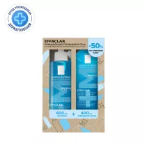 La Roche-Posay Effaclar набор очищающий гель+сменный блок, 400мл+400мл