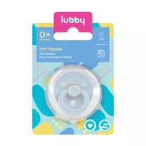 Lubby пустышка латексная с круглым соском (0+мес)