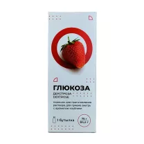 Глюкоза порошок д/пригот. р-ра д/приема внутрь с ароматом клубники, 75г