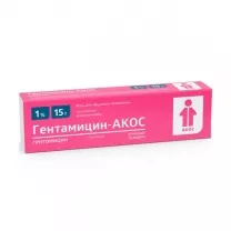 Гентамицин Акос мазь д/наружн. прим. 0,1%, 15г