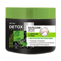 Вiтэкс DETOX therapy бальзам-детокс для волос с черным углем и экстрактом листьев нима, 300мл