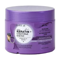 Вiтэкс Keratin+ Стволовые клетки и биотин бальзам для волос, 300мл