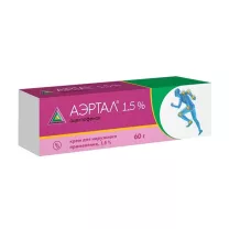 Аэртал крем д/наружн. прим. 1,5%, 60г Гедеон Рихтер