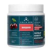 CollaGen Гидролизат коллагена с гиалуроновой кислотой желе со вкусом вишни, 500г