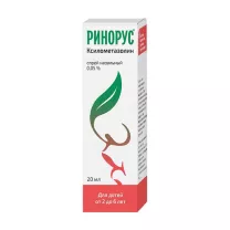 Ринорус спрей назальный 0,05%, 20мл Синтез