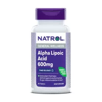 Natrol Альфа-липоевая кислота таблетки с пролонг. высвоб. 600мг, №45