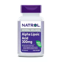 Natrol Альфа-липоевая кислота капсулы 300мг, №50
