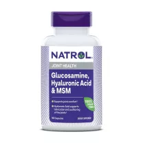 Natrol Гиалуроновая кислота, МСМ и глюкозамин капсулы, №90