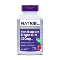 Natrol Магнезиум таблетки жевательные 250мг, №60