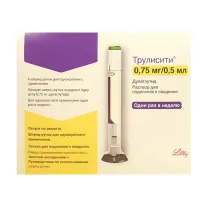 Трулисити раствор д/п/к введ. 0,75мг/0,5мл, №4