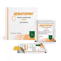 Деваторин пленки защечные 10мг, №5