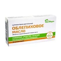 Облепиховое масло суппозитории рект. 500мг, №10