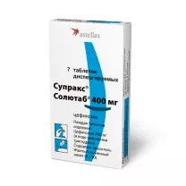 Супракс Солютаб таблетки диспергируемые 400мг, №7