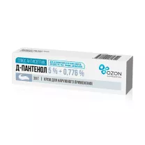 Д-Пантенол плюс антисептик крем д/наружн. прим. Озон 5%+0,776%, 30г