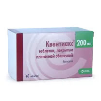Квентиакс таблетки покрыт. п/о таблетки 200мг, №60
