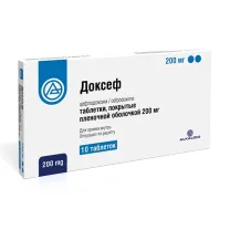 Доксеф таблетки покрыт. п/о 200мг, №10 Алкалоид А.Д.