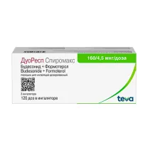 ДуоРесп Спиромакс порошок д/ингал. дозированный 160мкг+4,5мкг/доза, 120доз №3