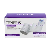 Teneris лейкопластырь медицинский фиксирующий на нетканой основе 15см*1000см, №1