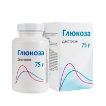 Глюкоза порошок д/пригот. р-ра д/приема внутрь, 75г Лекарь