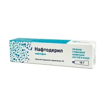 Нафтодерил крем д/наружн. прим. 1%, 15г
