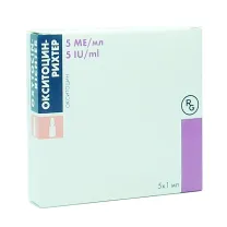 Окситоцин-Рихтер раствор д/в/в и в/м введ. 5 МЕ/мл, 1мл №5