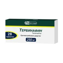 Тербинафин  таблетки 250мг, №28