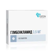 Глибенкламид таблетки  3,5мг, №120 Озон Фарм