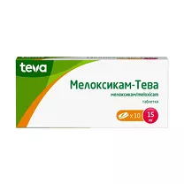 Мелоксикам-Тева таблетки 15мг, №10, Teva