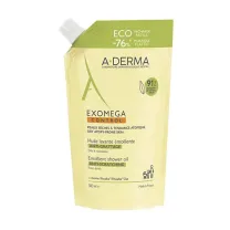 A-Derma Exomega Control Смягчающее масло для душа для сухой и атопичной кожи, сменный блок, 500мл