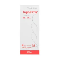 Тирзетта раствор д/п/к введ. 2,5мг, 0,5мл №4