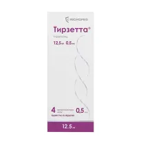 Тирзетта раствор д/п/к введ. 12,5мг, 0,5мл №4