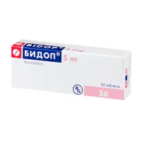 Бидоп таблетки 5мг, №56 Гедеон Рихтер