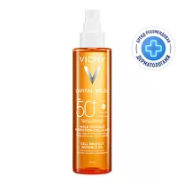 Vichy Capital Soleil масло солнцезащитное увлажняющее для лица и тела SPF 50, 200мл