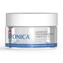 Deonica крем для лица дневной увлажняющий для всех типов кожи с SPF30, 50мл