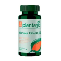 Plantago Магний + Витамины В1,В6 и В9 таблетки, №90