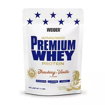 Weider Premium Whey протеин со вкусом клубника-ваниль, 500г