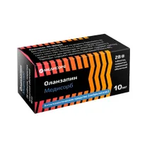 Оланзапин Медисорб таблетки покрыт. п/о 10мг, №28