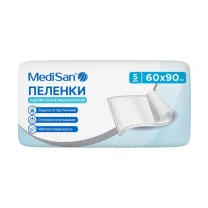 MediSan пеленки одноразовые медицинские (60х90см), №5