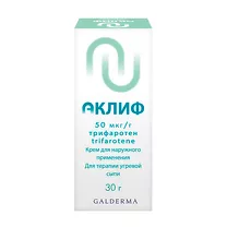 Аклиф крем д/наружн. прим. 50мкг/г, 30г