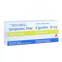Ципралекс таблетки п/о 10мг, №14