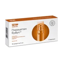 Пирацетам буфус раствор д/в/в введ. 200мг/мл, 5мл №10 Реневал