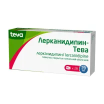 Лерканидипин Тева таблетки покрыт. п/о 20мг, №28