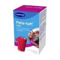 Hartmann бинт когезивный эластичный фиксирующий, цвет красный 4м*8см