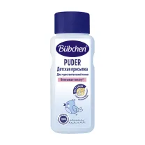 Bubchen Puder присыпка детская для чувствительной кожи без талька с кукурузным крахмалом и маслом жожоба, 80г