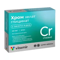 Vitamir Хром хелат глицинат таблетки, №100