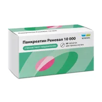Панкреатин Реневал таблетки кишечнораств. покрыт. п/о 10000 ЕД, №60