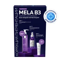 La Roche-Posay Mela B3 набор очищающий гель-пилинг, сыворотка, увлажняющий крем-уход SPF30, 200мл+30мл+3мл