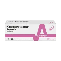 Клотримазол-Акрихин мазь д/наружн. прим. 1%, 30г