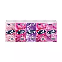 Papia платочки бумажные носовые трехслойные ароматизированные, 10х10шт