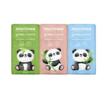 Green touch Платки носовые бумажные, №10х6